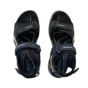 Ecco Black Yucatan Sandals, size 37 / 7